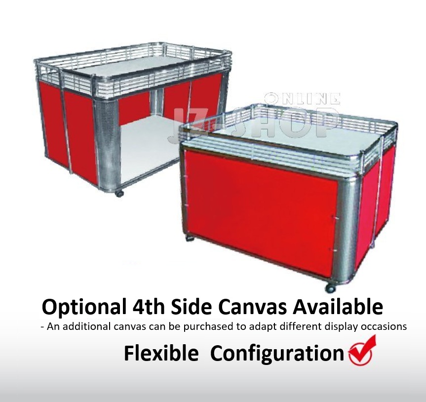 Curved Promotional Display Cart 2'*4'
