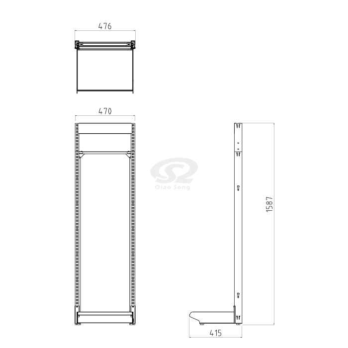 Multi-Function Display Shelving with Hooks and Shelves