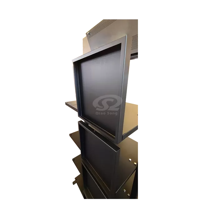 Custom 4-Layer Boutique Garment Display Stand with POP