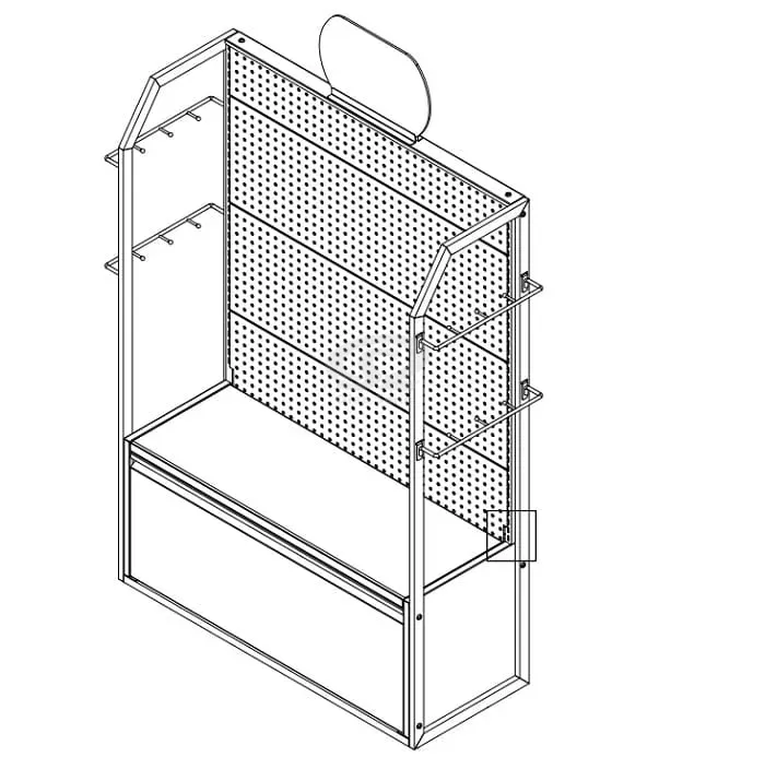 Retail Clothing Display Shelves