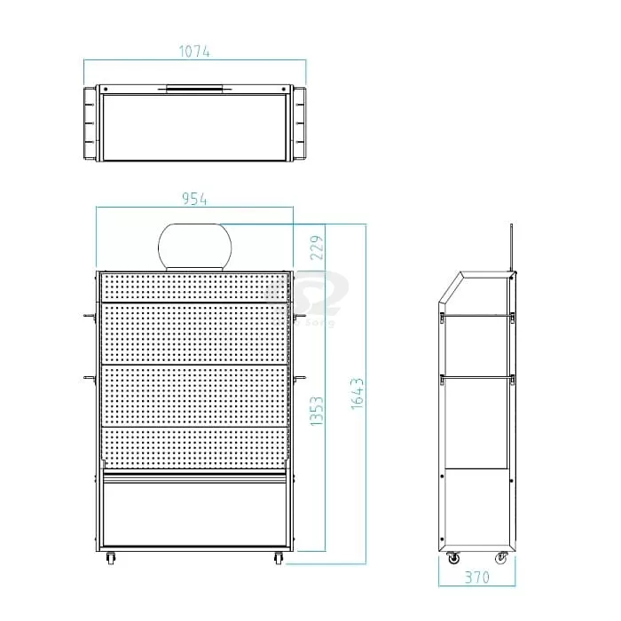 Retail Clothing Display Shelves