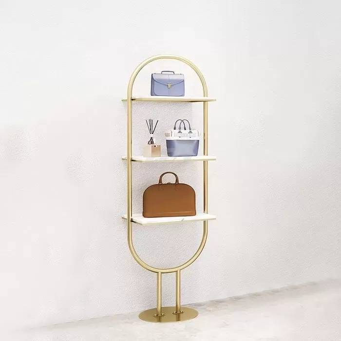 Golden Oval Display Rack