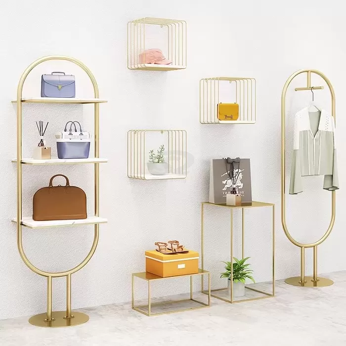 Golden Oval Display Rack