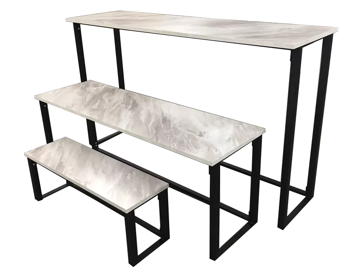 Nesting Display Table with Marble Finish