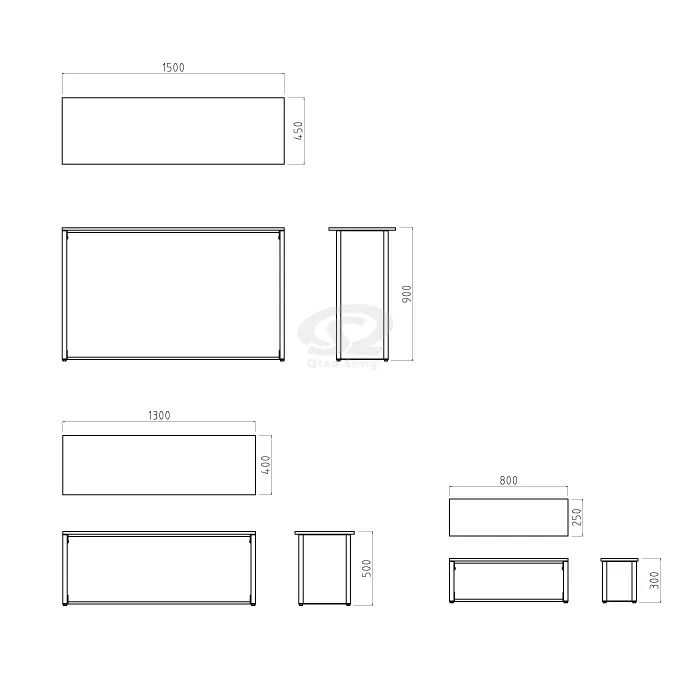 Nesting Display Table with Marble Finish