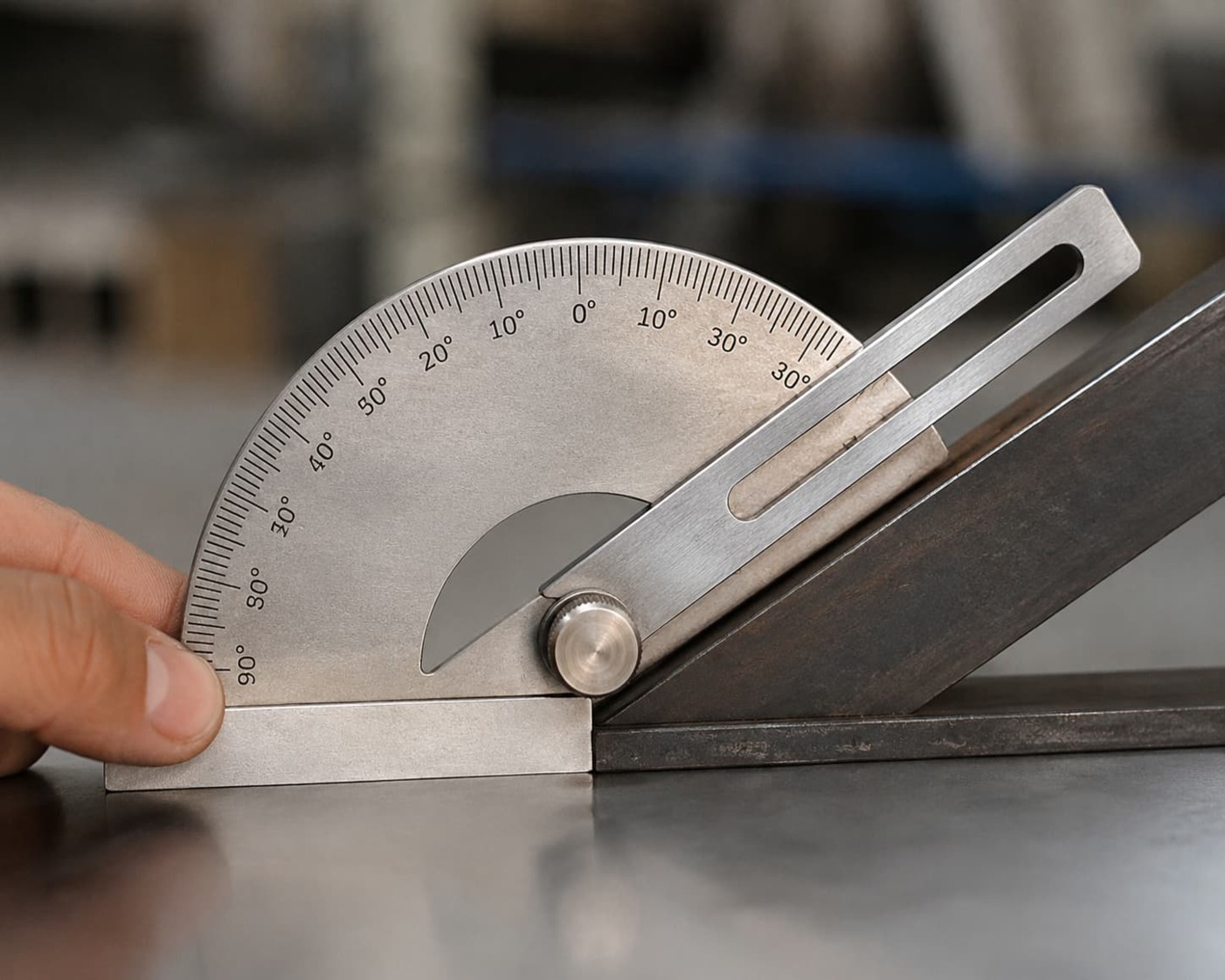Measuring by Angle Ruler